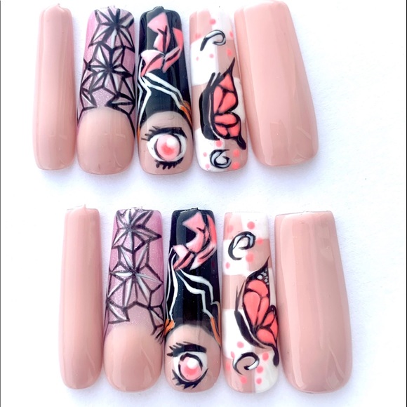 Anime Girl Press On Nails - Picture 2 of 12